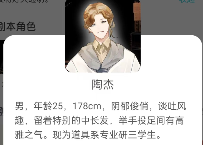秘密关系之蔚蓝琥珀剧本杀角色